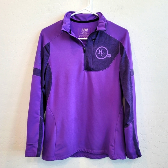 RM Running Man Purple Pullover Long Sleeves Athletic Top Women's Size Medium - Picture 1 of 12